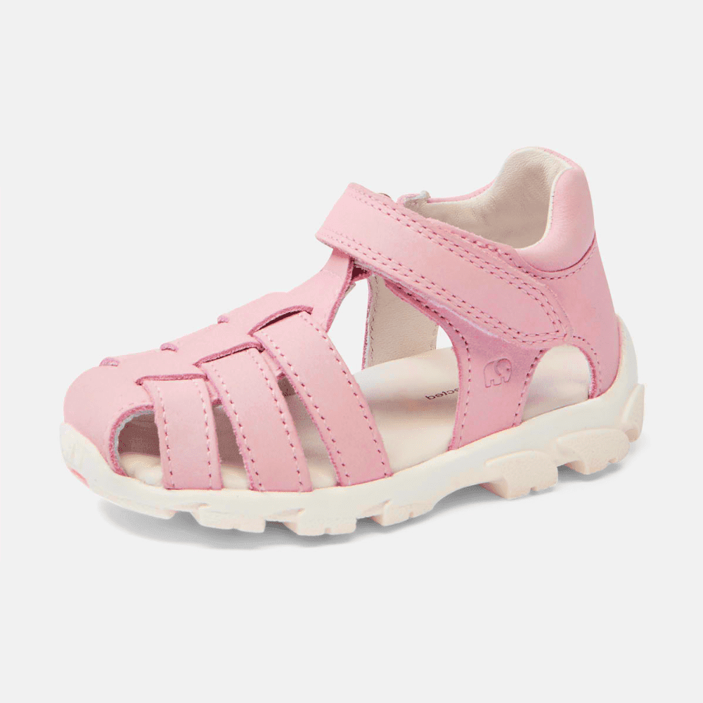 Kindersandalen Elefanten-FisherFido in Größe 22, Rosa, mit einem Neigungswinkel von 30 Grad.