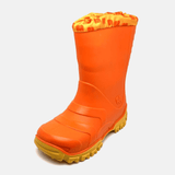 Elefanten Gummistiefel, Modell Jelly Jiskje, Größe 21, in Orange, geneigt im 30-Grad-Winkel