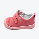 Small Foot Lauflernschuhe, Größe 25, Modell 'Fufu Foop Kity Model1' in der Farbe Pink, Ansicht von der linken Seite.