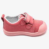 Small Foot Lauflernschuhe, Größe 25, Modell 'Fufu Foop Kity Model1' in der Farbe Pink, Ansicht von der rechten Seite.