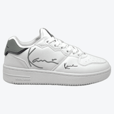 Weiße Karl Kani Sneakers Kani 89 Logo GS – zeitlose Low-Top Sneaker mit seitlicher Logoprägung und bequemer Passform für den Alltag.