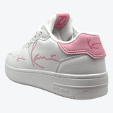 Karl Kani 89 Logo GS – angesagte Sneaker mit weichem Innenfutter, verstärkter Fersenkappe in Pink und markantem Karl Kani Logo-Branding.